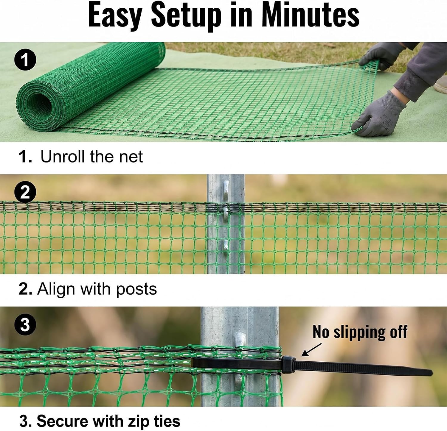 Plastic Garden Fence 4x100 FT,0.4" Mesh Deer Fence Roll
