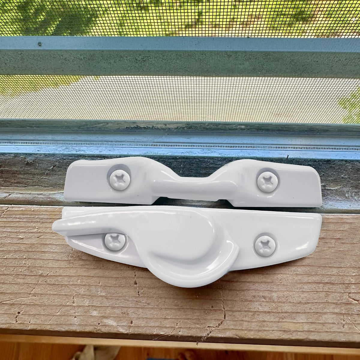 Zinc Sash Lock and Keeper fit for Andersen Sash Lock & Keeper 1968 to Present (White)