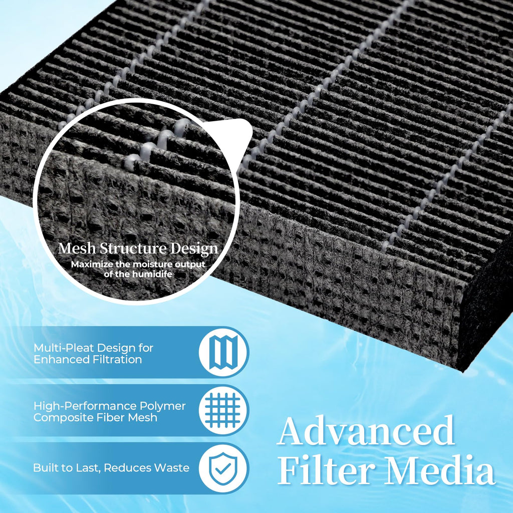 8-Pack 6000S Replacement Filter, Compatible with LEVOIT Superior 6000S Smart Evaporative Humidifier, Part