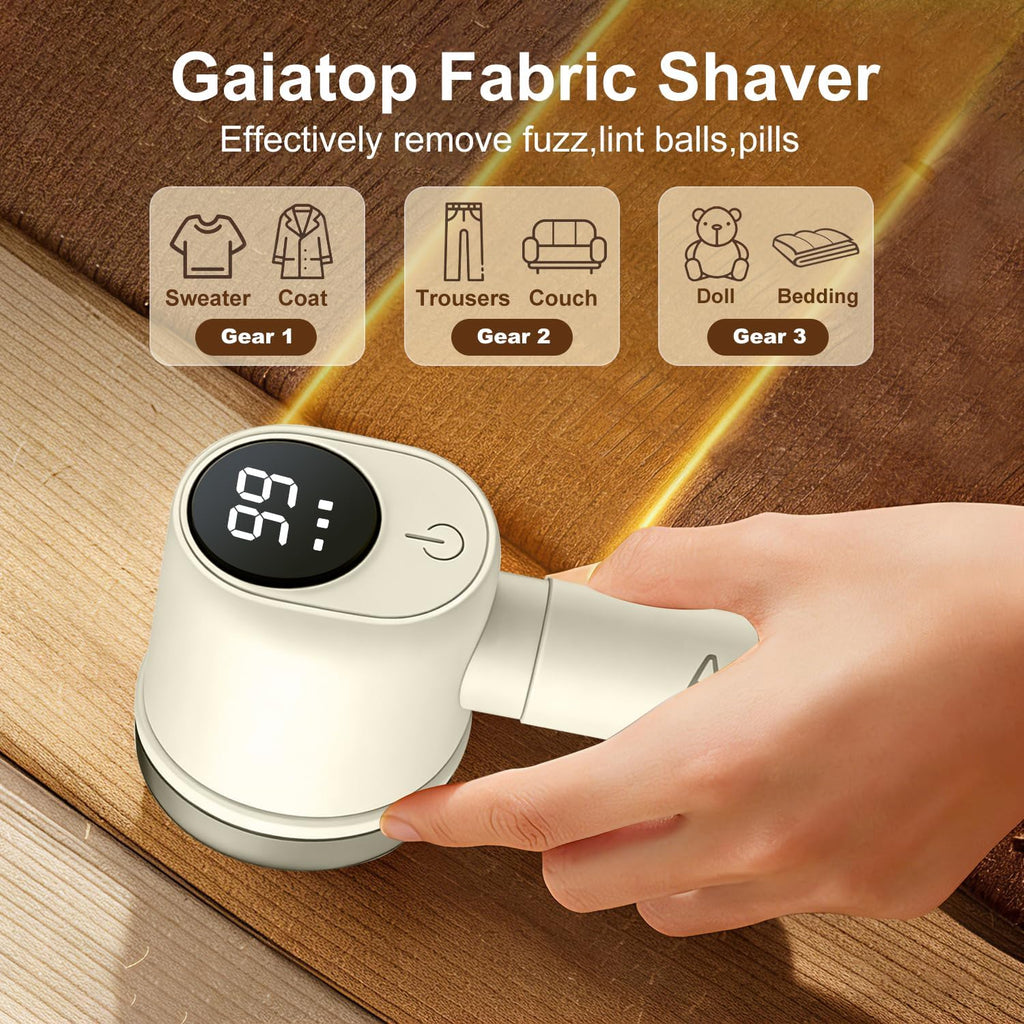 Fabric Shaver, 3-Speed Adjustable Rechargeable Lint Remover for All Clothes