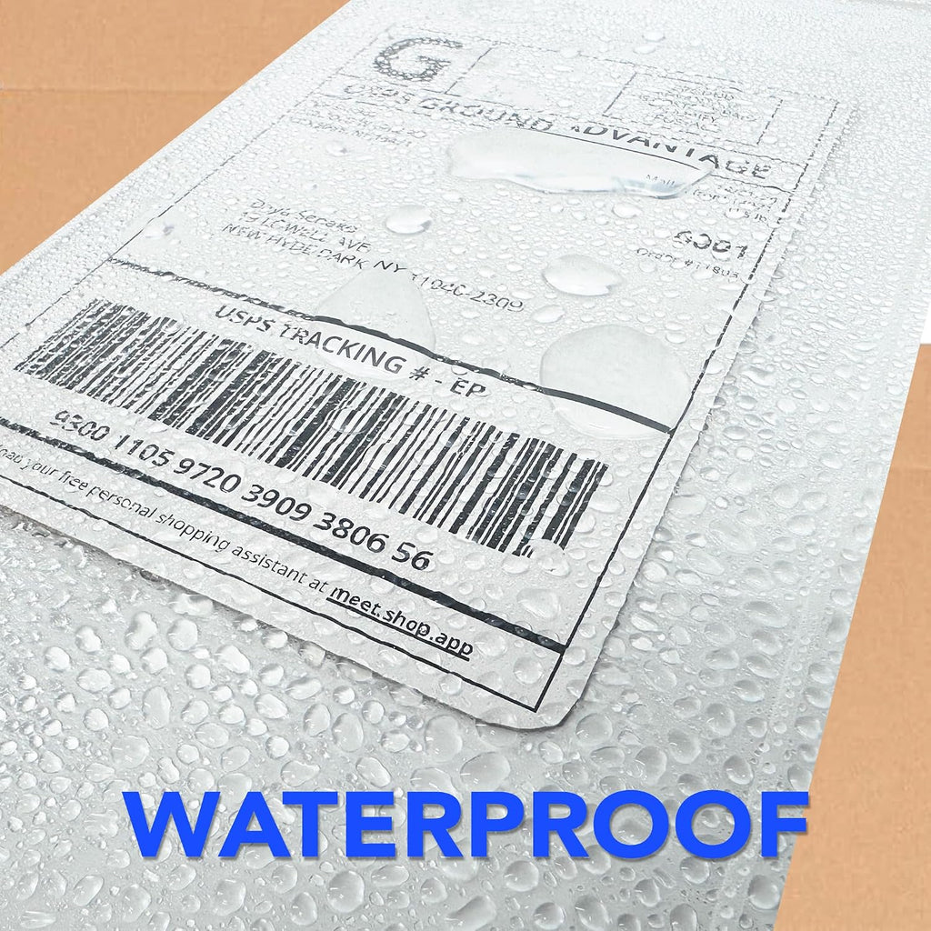 1000 Count 10" x 12" Shipping Label Envelopes, Clear Packing List Pouches with Self-Adhesive Back, Top Loading for