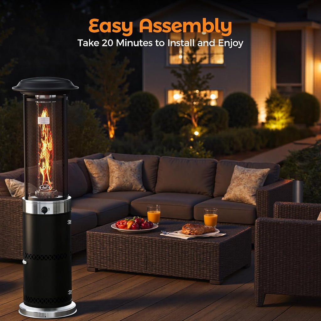 Propane Patio Heater Stainless Steel Standing