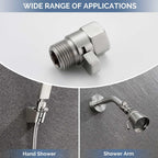 Angle Simple Water Flow Control Valve, Shower Shut Off Valve Brushed Nickel