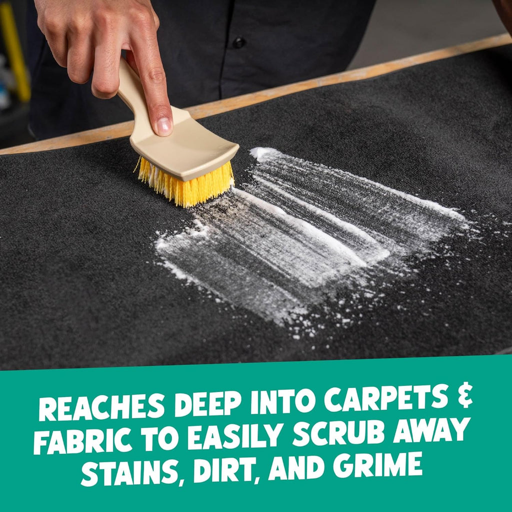 Induro 7 Heavy Duty Interior Carpet & Upholstery Detailing Brush – Durable Bristles, Car Carpet Brush for Deep