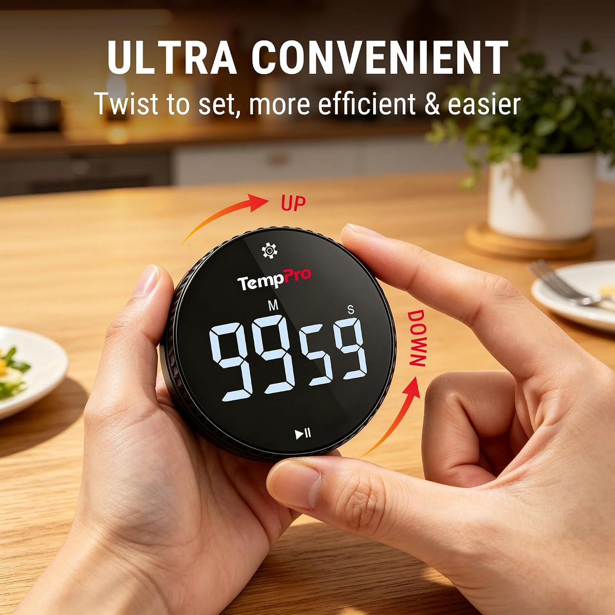 Magnetic Kitchen Timers for Cooking, Digital Timer for Kids Teacher