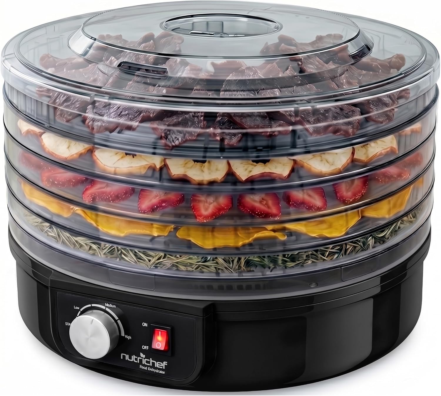 Food Dehydrator Machine - Professional Electric Multi-Tier Food Preserver, Meat or Beef Jerky Maker, Fruit &