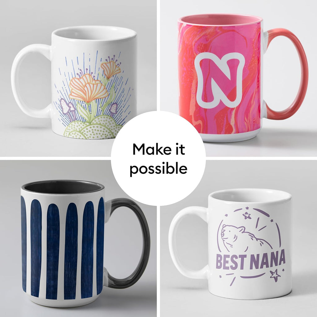 Stackable Ceramic Mug Blank - 10 oz/300 ml (6 ct)