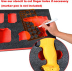 Tool Box Foam, 2Pack 22x18x2 inch, Foam Inserts for Cases, Polyethylene Storage Sheets for Toolbox Hard Case, Tool