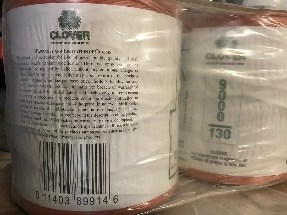 Poly Square Baler Twine 9000ft (2 x 4500ft)