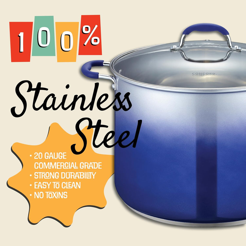 20 Quart Stainless Steel Canning Pot Set. Includes Canning Rack, Tongs, Jar Lifter, Funnel, Wrench, Lid Lifter