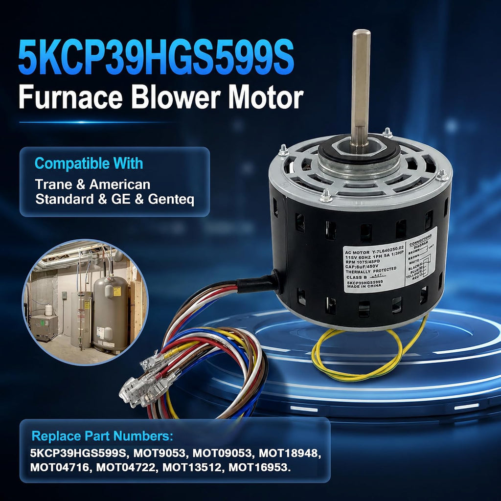 5KCP39HGS599S Furnace Blower Motor Fits Trane & American Standard & Genteq