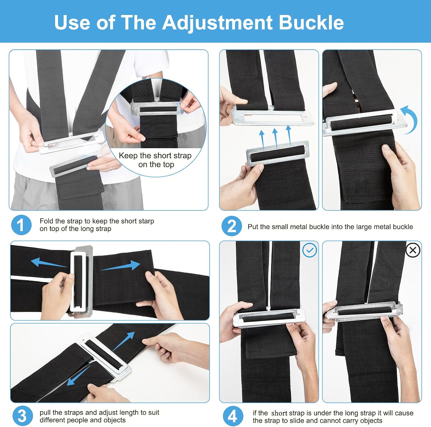 Moving Straps(5" of Width), Lifting Straps for 2 Movers, Shoulder Moving Straps Perfect for Equipment, Appliances
