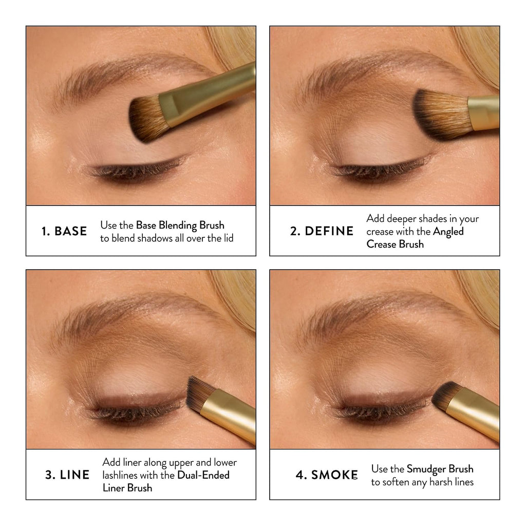 LAURA GELLER Makeup Brushes - Shadow Skills Eyeshadow Brushes 4 ct