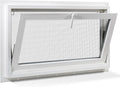 Vinyl Hopper Basement Window 36" x 24" White