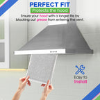 Stove Vent Filter 8x9.5" BP55 Fits Nutone & Broan Range Hood Filter