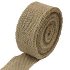 2" Wide Natural Burlap Fabric Roll, 10 Yards Jute Ribbon