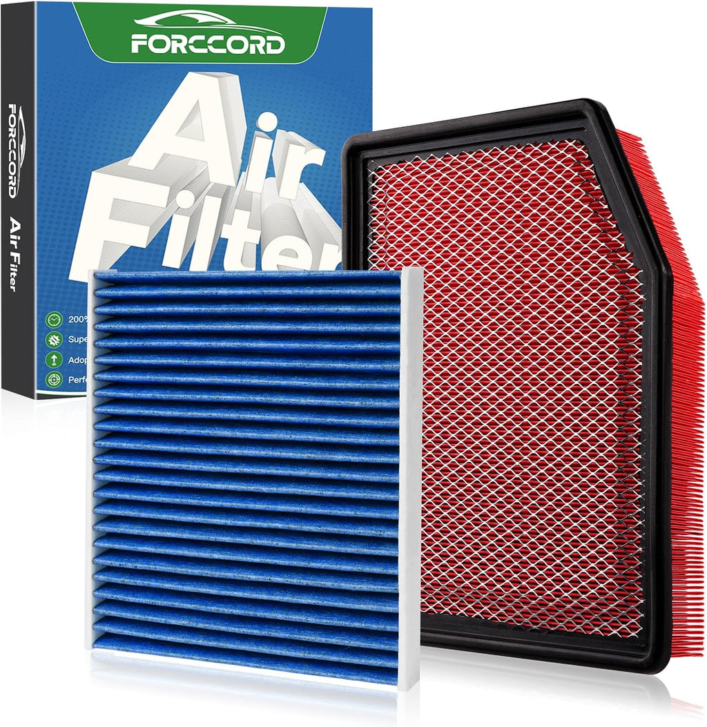 Cabin & Engine Air Filter Kit for 19–26 Silverado 1500, 20–26 Sierra 1500 | for Chevrolet Chevy Tahoe/Suburban