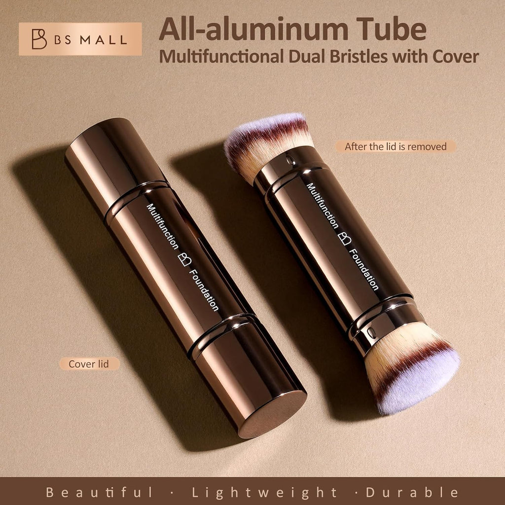 Double-Ended Telescopic Travel Foundation Brush