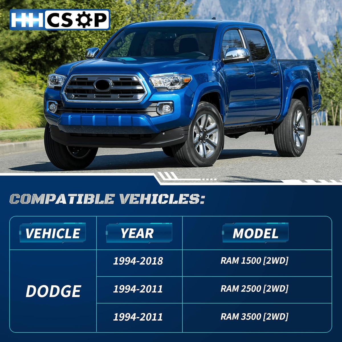 3" Front Leveling Lift Kits for 94-11 Ram 2500/3500 94-18 Ram 1500 2WD