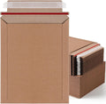 200 Pcs 7 x 9 Inch Rigid Mailer Cardboard Envelope Bulk, Kraft Color