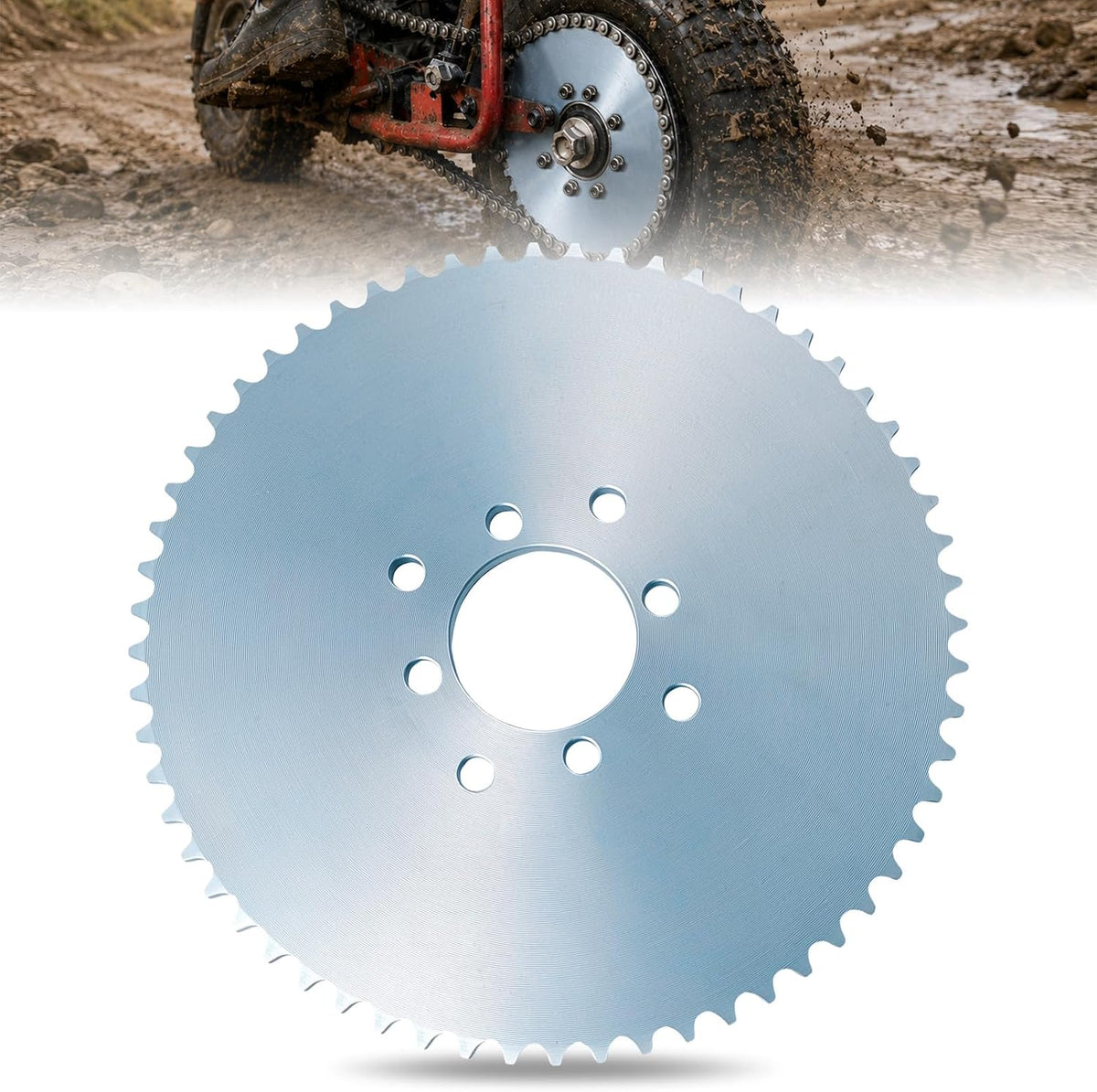 60 Tooth Go Kart Sprocket for #40#41 420 Chain, 2-1/8" Bore
