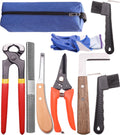 8 inch Farrier Tool Kits （9 Pcs） Mini Rasp Hoof File Goat Pig Equine