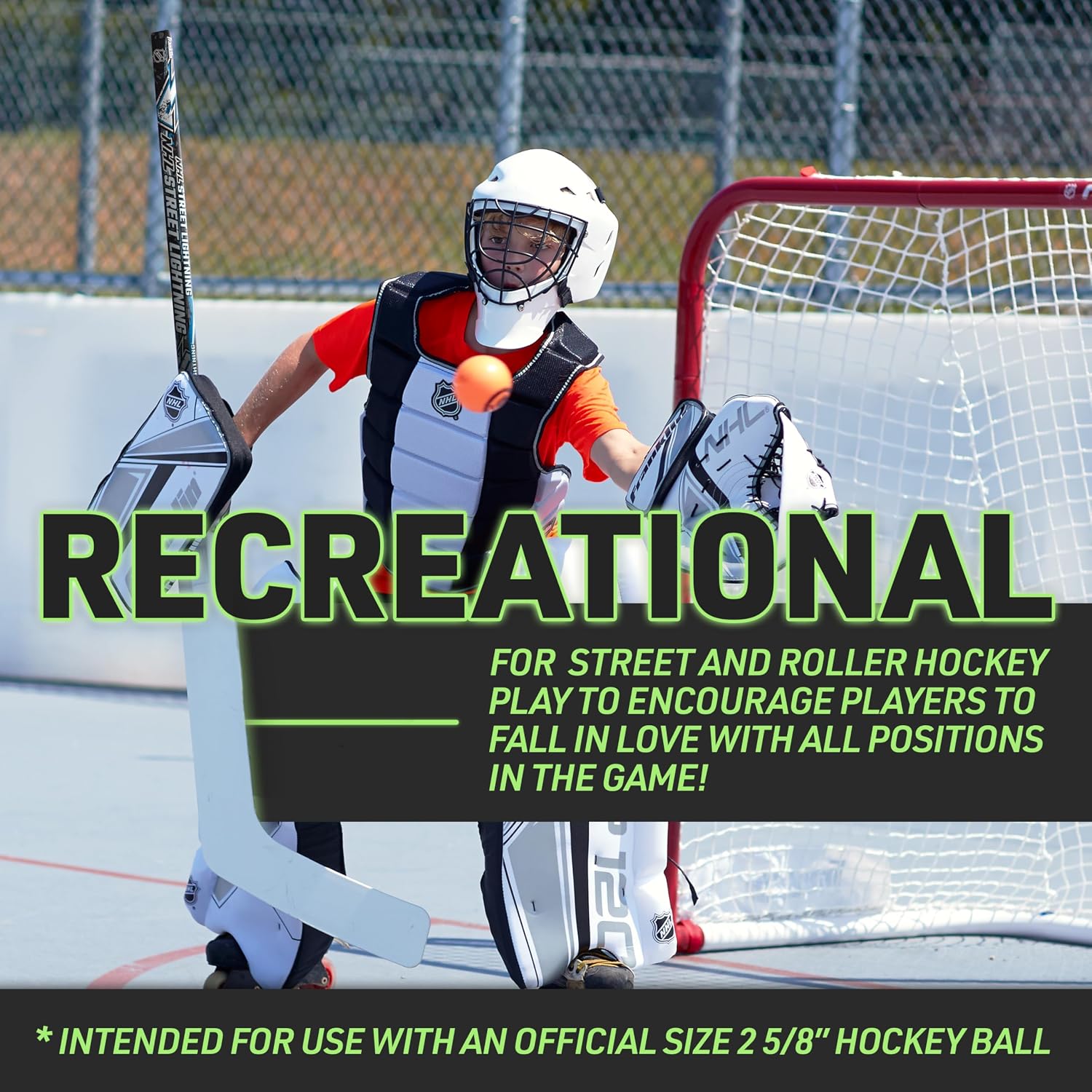 Franklin Sports NHL Kids Beginner Street Hockey + Goalie Sticks - Youth + Junior Hockey Sticks - Left + Right Handed