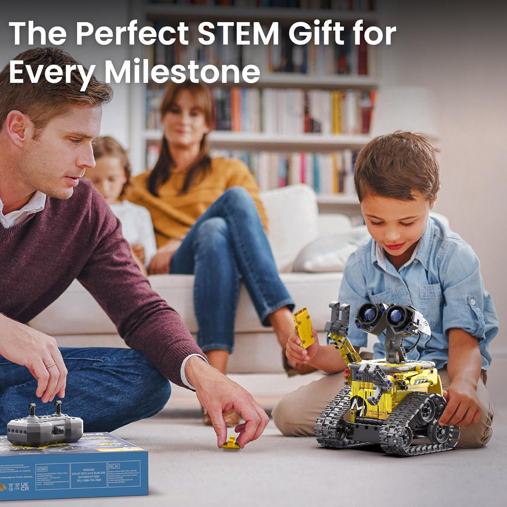 STEM Robot Building Kit with Remote Control Gifts for Boys 8-13 | Coding Robotic Set, Educational Birthday Gifts