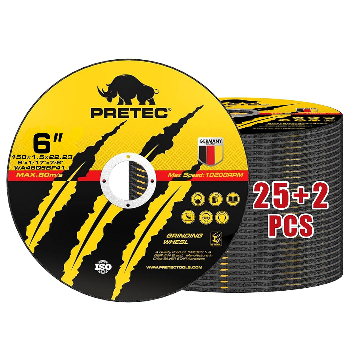 27 Pack Cut Off Wheels 6 Inch, Metal Cutting Wheel for Angle Grinder