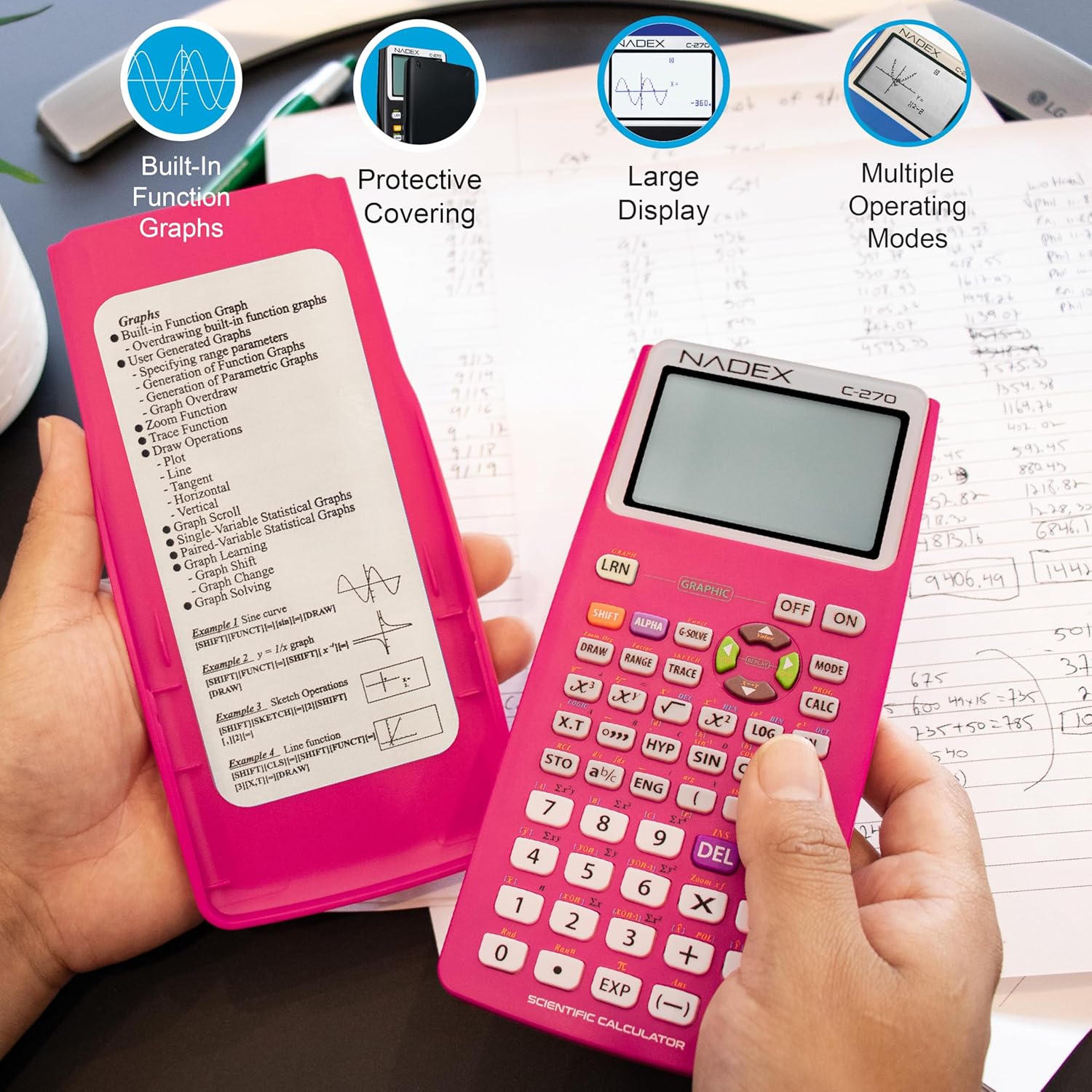 Scientific Calculator with Graph Functions for College and High School Students, Engineering, Advanced Mathematics