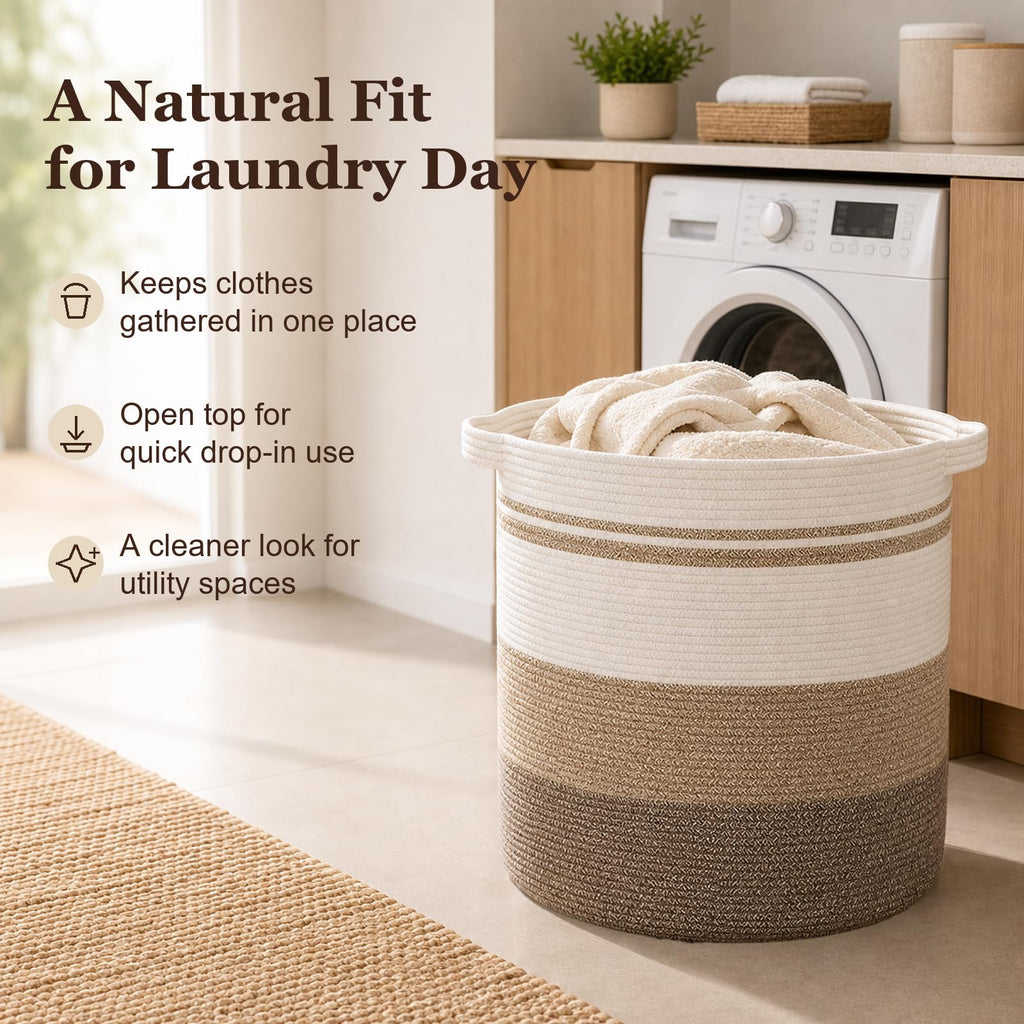 80L Laundry Basket Laundry Hamper Nursery Hamper Gradient Yellow