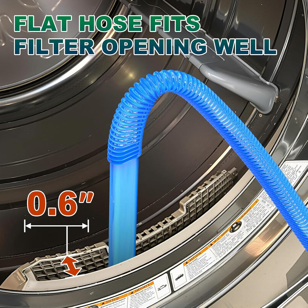 2 PCS Dryer Vent Cleaner Kit, Dryer Lint Vacuum Attachment&Brush