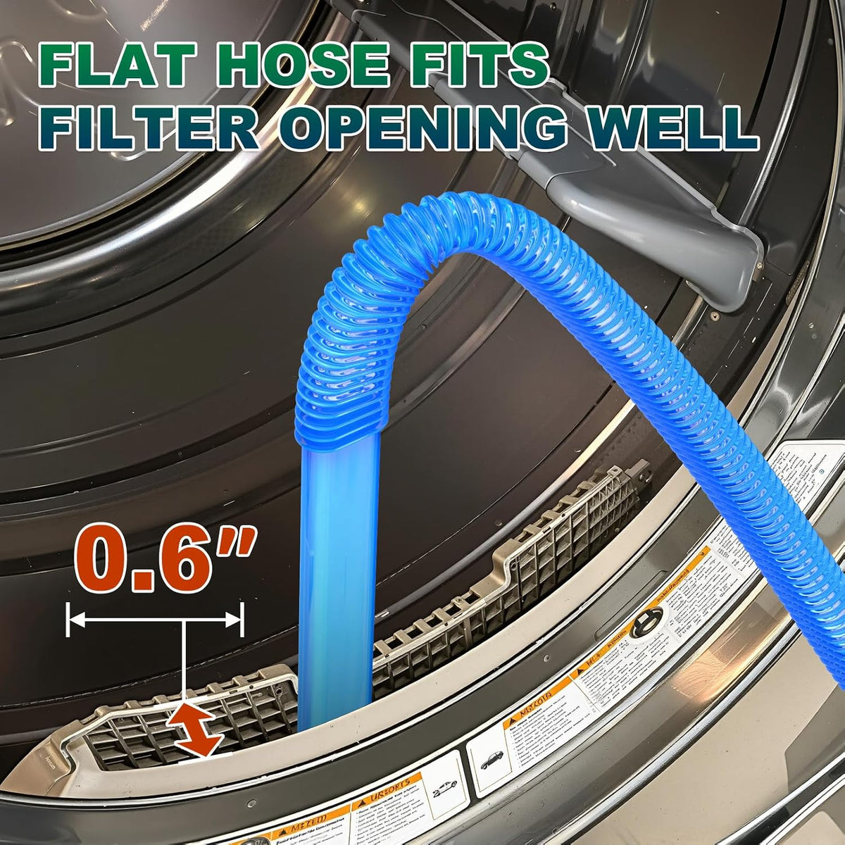2 PCS Dryer Vent Cleaner Kit, Dryer Lint Vacuum Attachment&Brush