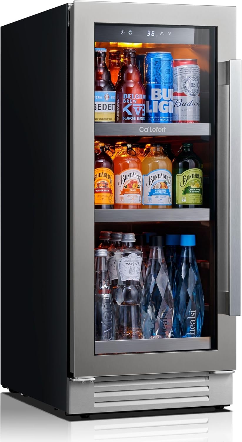 15 Inch Beverage Refrigerator - 100 Cans Beverage Cooler