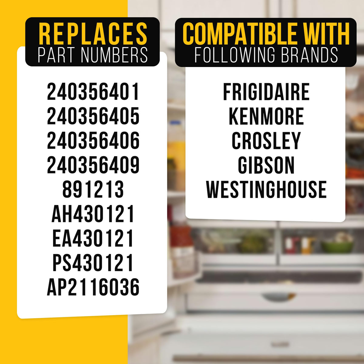 Refrigerator Door Bin for Frigidaire FFHS2611PF2 (2-Pack)