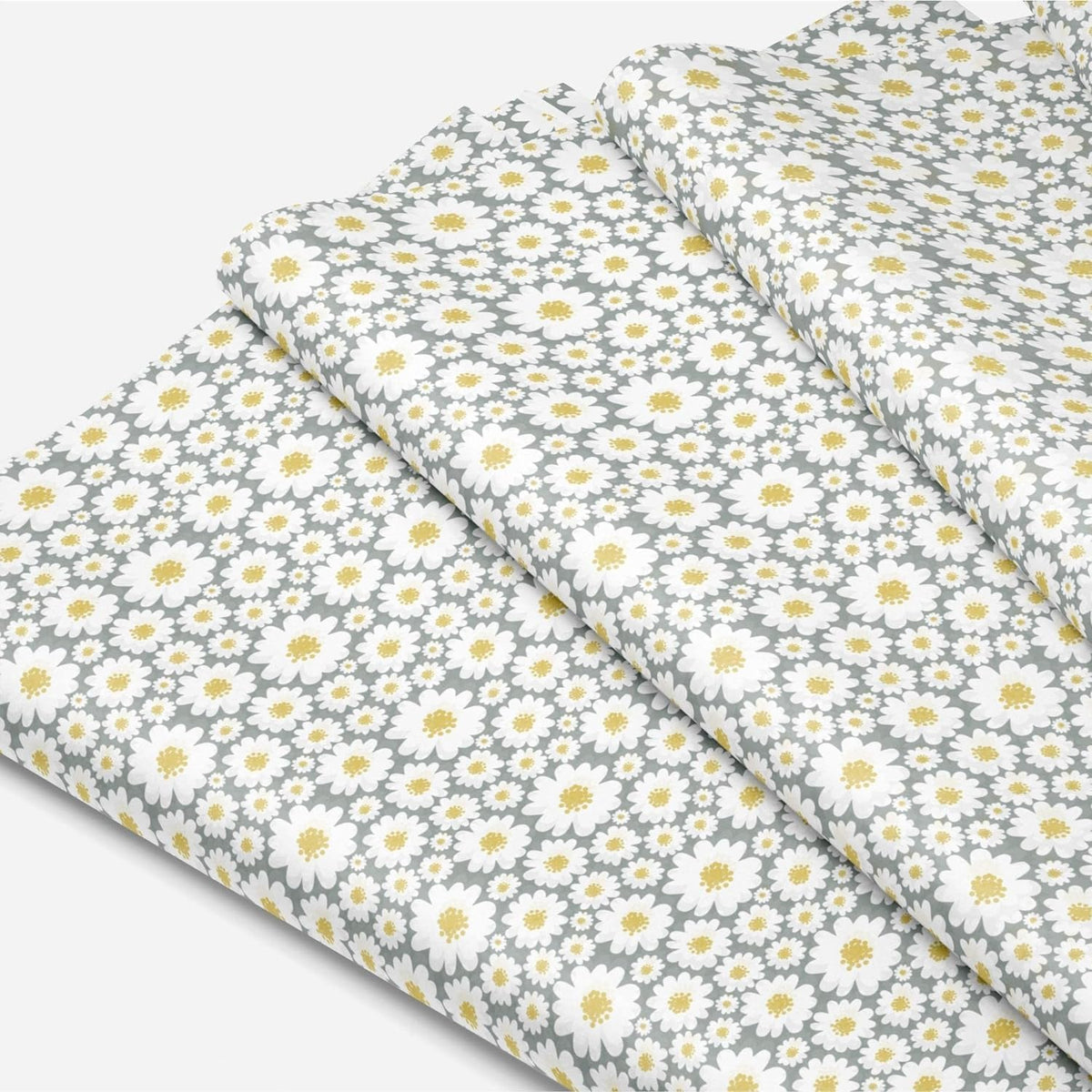 Decorative Tissue Paper, 20x30 Inch, 100 Sheets, Daisy Print