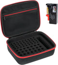 Battery Organizer Storage Case with Tester, Hardshell Portable Checker Carrying Case Holds Batteries AA AAA AAAA C D