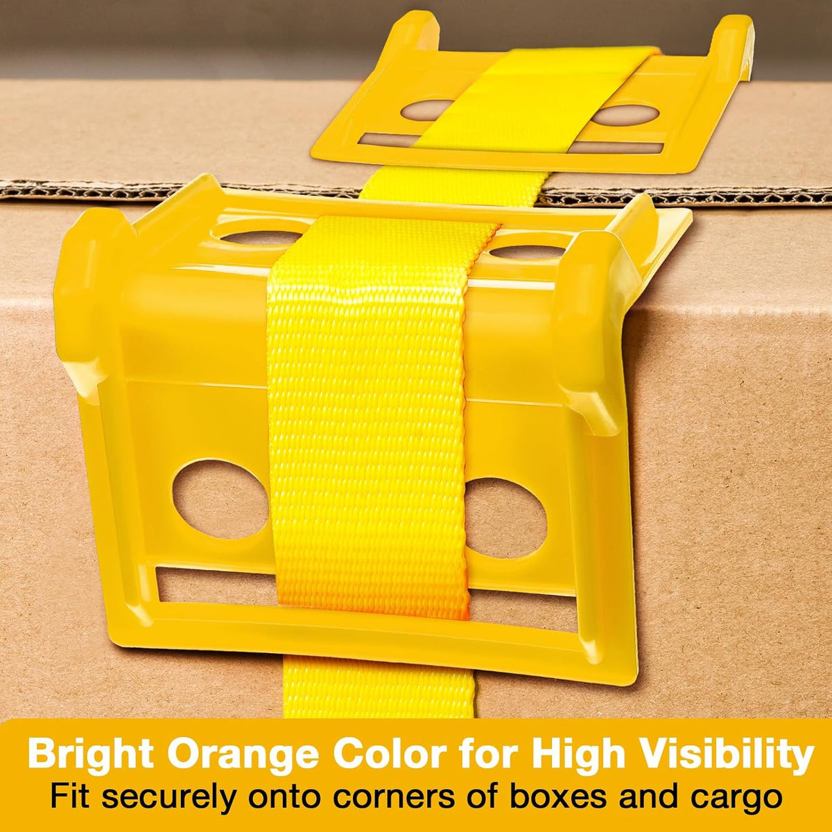 60 Pcs Flatbed Edge Protector,Edge Corner Tie Down for up to 4 Inch Straps,Protects Cargo Edges,Flatbed Accessories