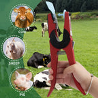 Livestock Ear Tag Pliers Animal Universal Ear Tagger Tool with Spare Pins
