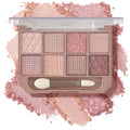 Brown and Pink Eyeshadow Palette Blendable Warm Shimmer Eyes Makeup Palette
