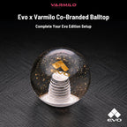 Evo x Varmilo Co-Branded Balltop, Translucent Joystick Balltop Replacement for Arcade Stick, Fight Stick Controller