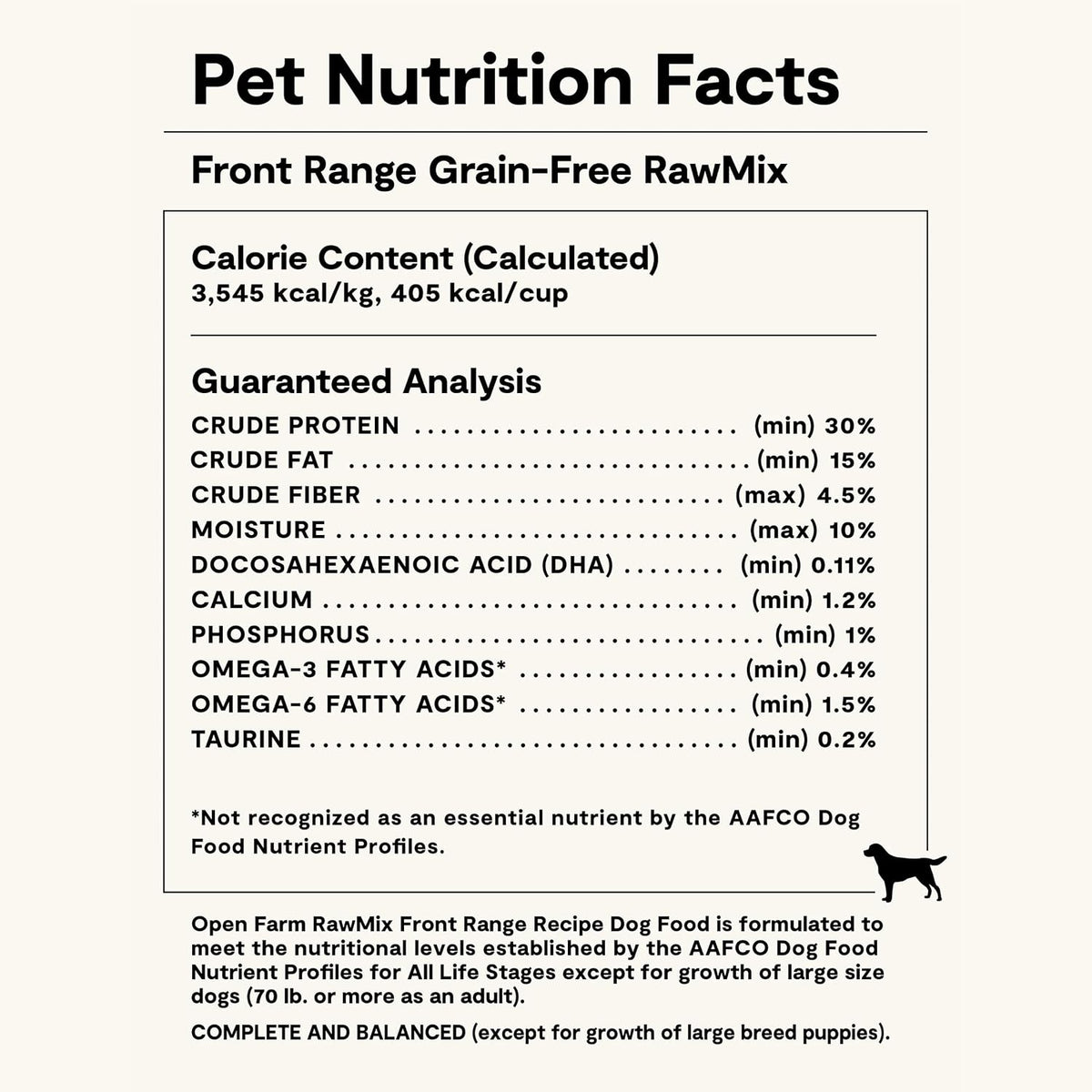 RawMix Grain-Free Dog Food, Beef, Pork & Lamb, Front Range 3.5lb