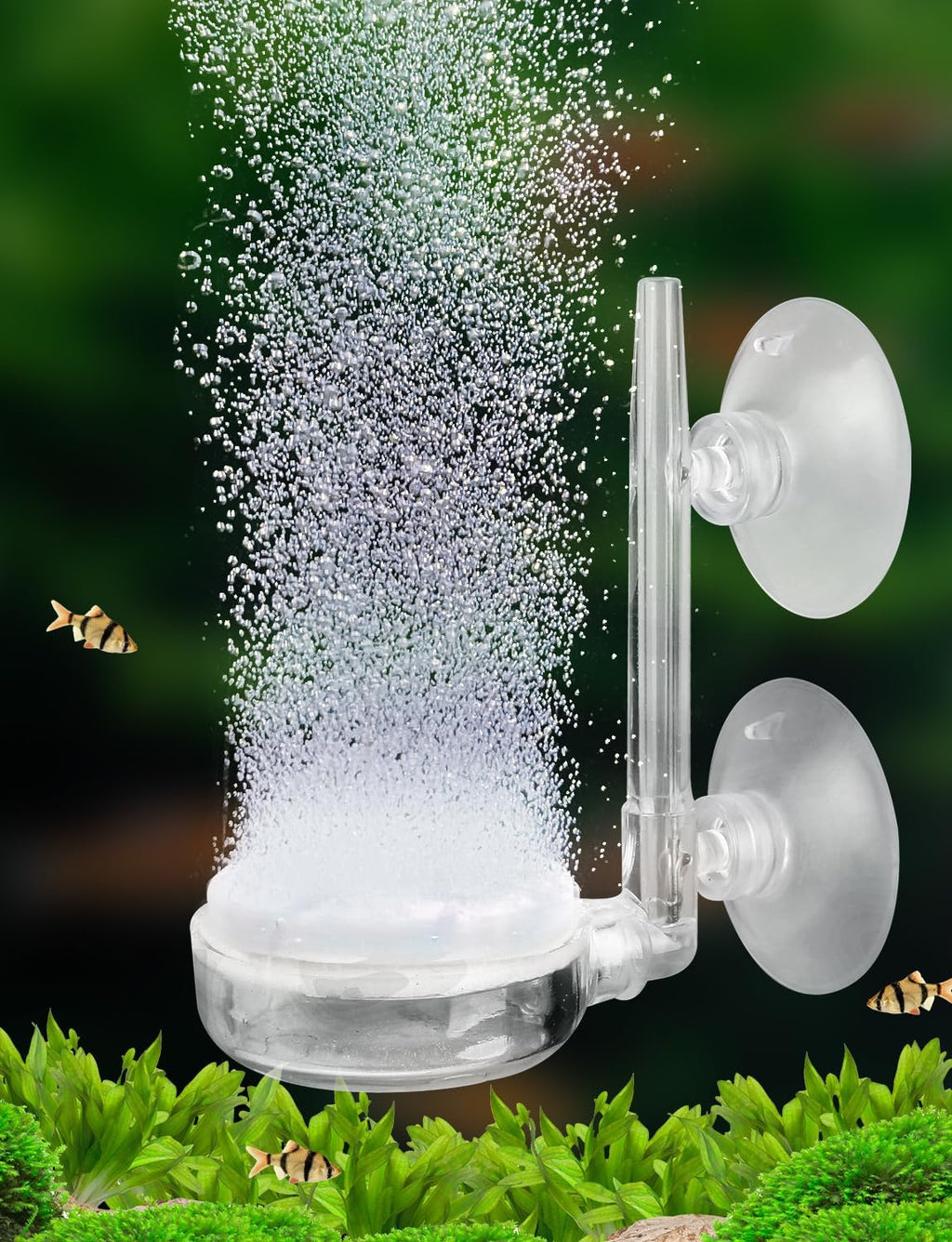 1.4inch Nano Aquarium Air Stone Kit, Quiet Bubble Diffuser