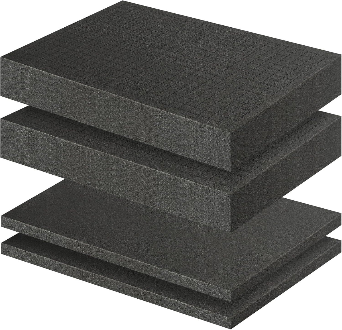Pick and Pluck Foam Inserts, 4 Pcs 16 x 12 In, 2 Thick Polyurethane Foam