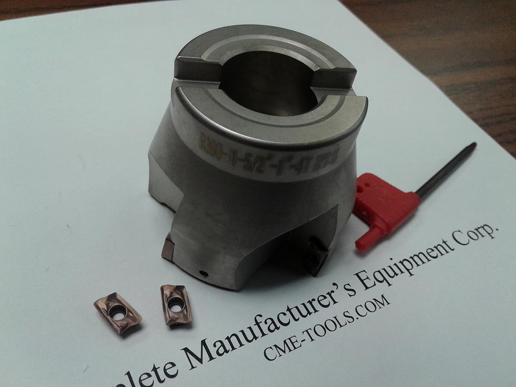 2-1/2" 90 Degree indexable face Mill, Shell Mill Sandvik R390-11T308#506-SDVK