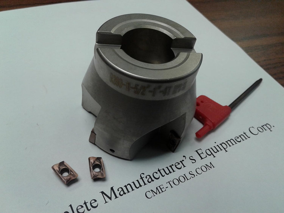 2-1/2" 90 Degree indexable face Mill, Shell Mill Sandvik R390-11T308#506-SDVK