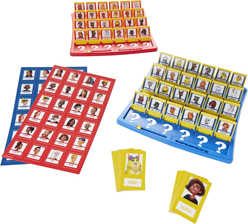 Hasbro Gaming Guess Who? Board Game, with People and Pets Cards, The Original Guessing Game for Kids, Ages 6 and Up