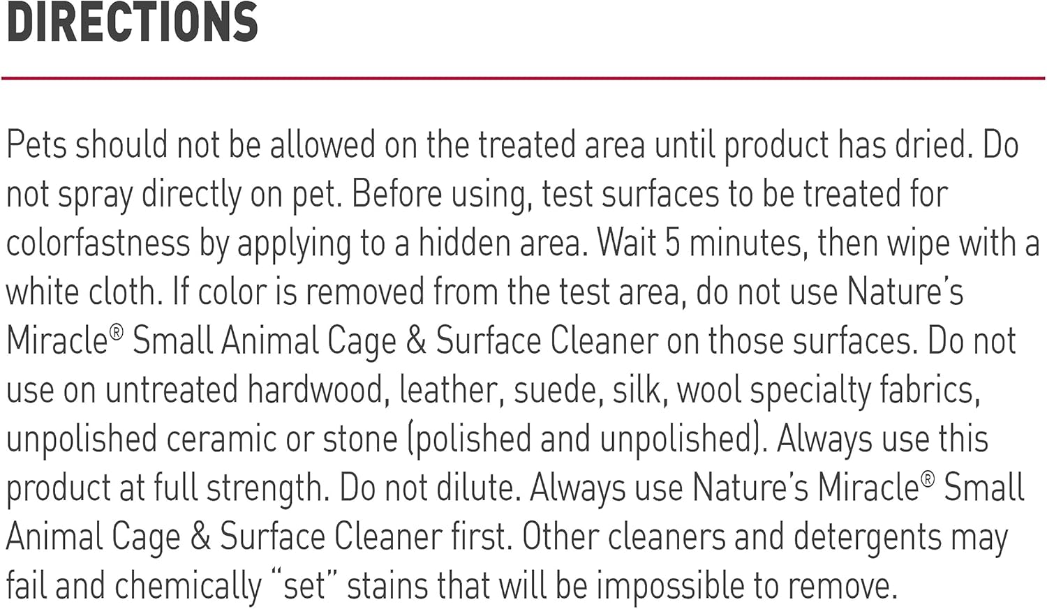Nature’s Miracle Small Animal Cage and Surface Cleaner, Bio-Enzymatic Cleaning Formula, Destroy Tough Stains and