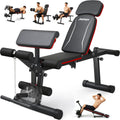 Adjustable Weight Bench with Leg Extension and Leg Curl, 1200 lbs | Foldable Workout Bench, Flat Incline Decline
