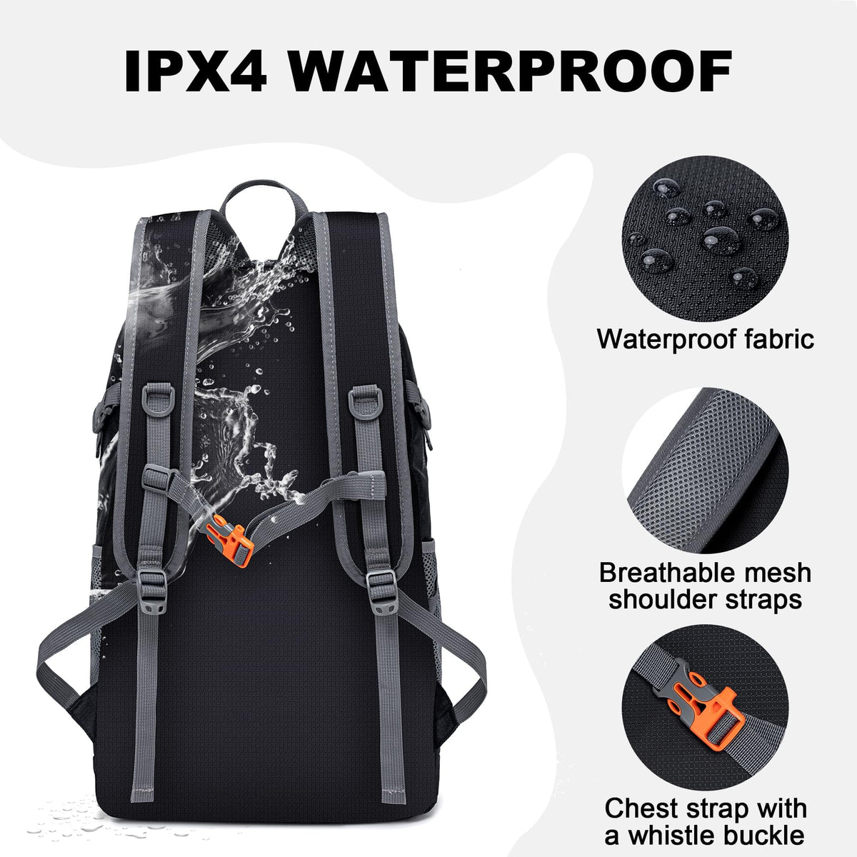 Ultralight Packable Backpack, 35L Water-Resistant Hiking Daypack